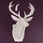 Cardboard Trophy - Bucky the Deer